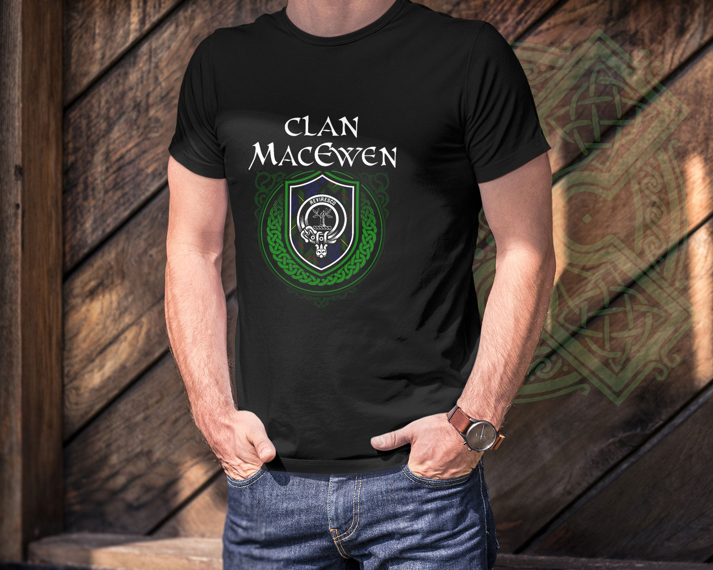 Clan MacEwen Scottish Clan Badge Crest T-Shirt