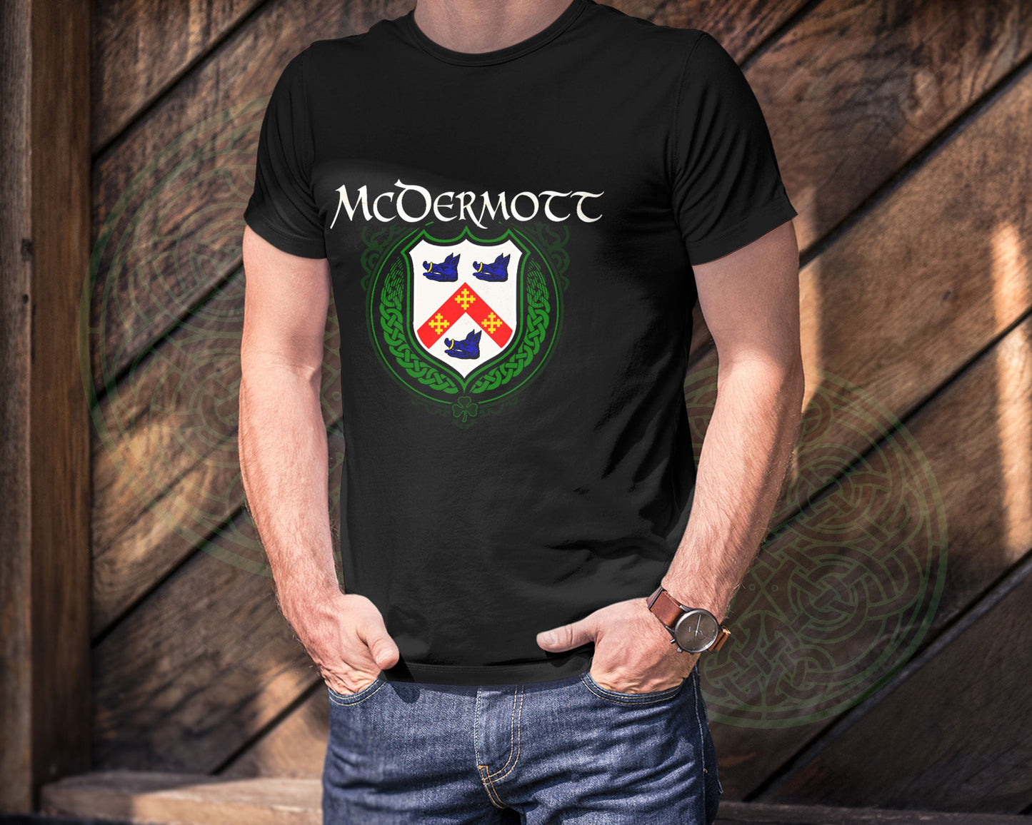 McDermott Irish Family Crest T-Shirt