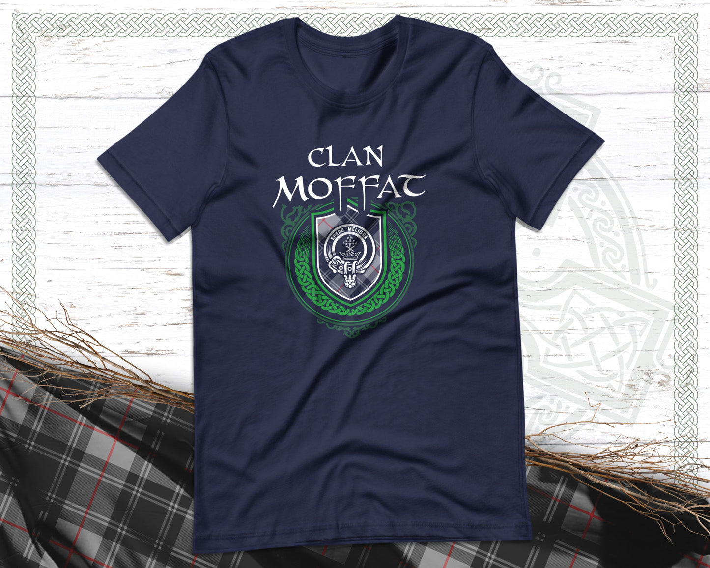 Clan Moffat Scottish Clan Badge Crest T-Shirt