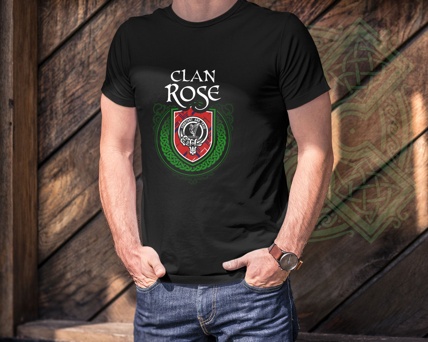 Clan Rose Scottish Clan Badge Crest T-Shirt