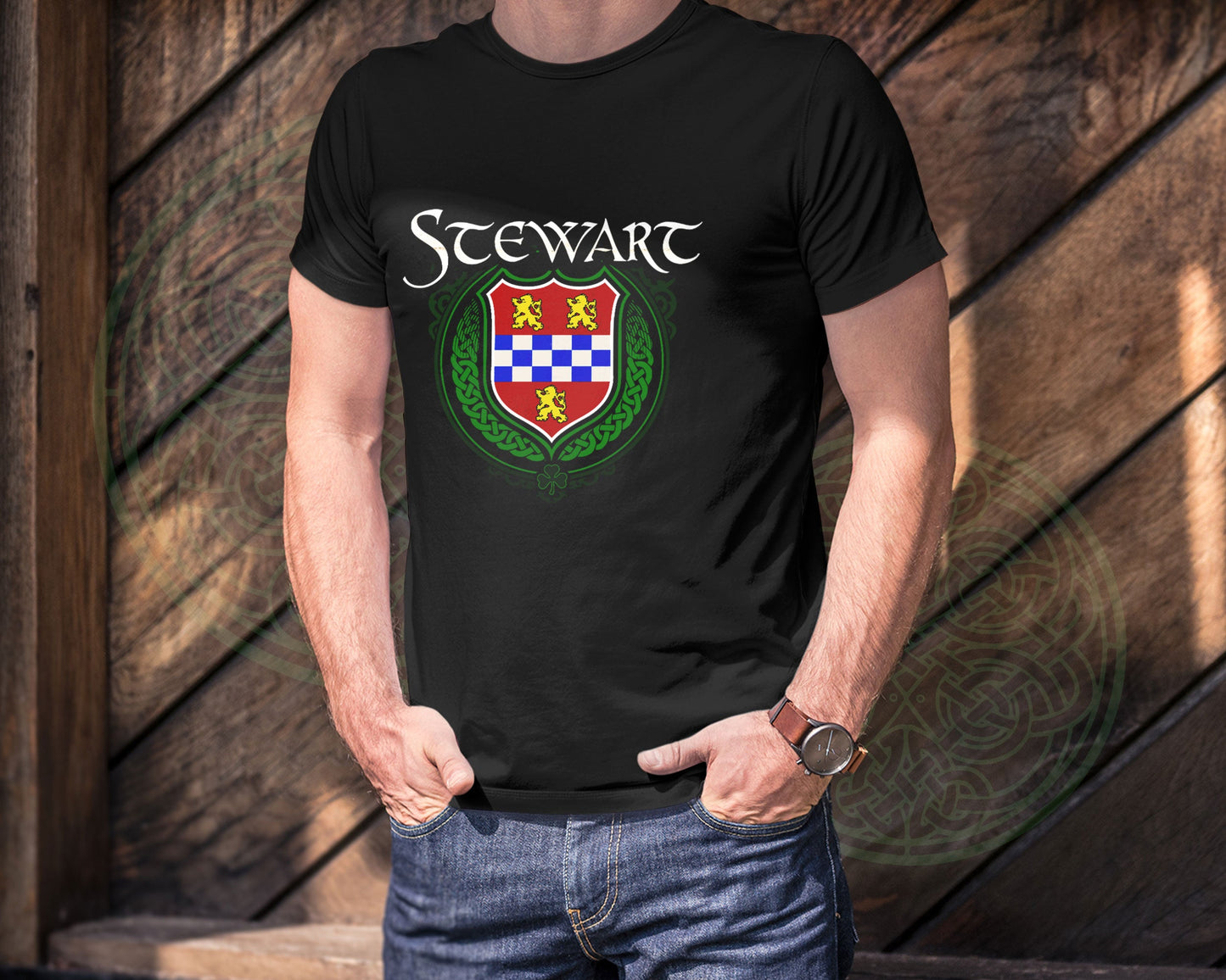 Stewart Irish Family Crest T-Shirt