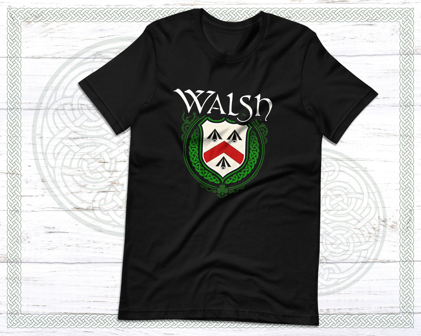 Walsh Irish Family Crest T-Shirt
