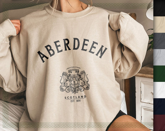 Aberdeen Scotland Baggy Travel Sweatshirt