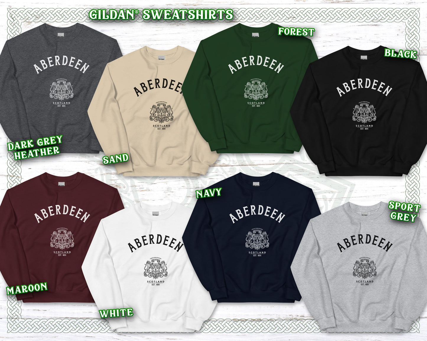 Aberdeen Scotland Baggy Travel Sweatshirt