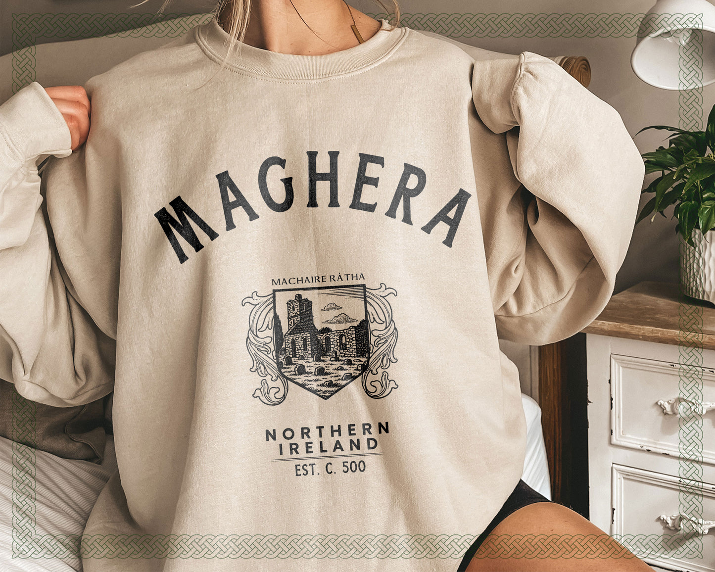 Maghera Northern Ireland Baggy Travel Sweatshirt