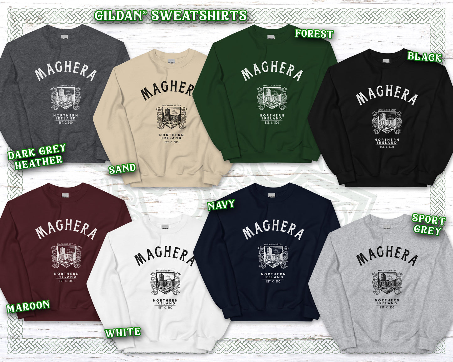 Maghera Northern Ireland Baggy Travel Sweatshirt