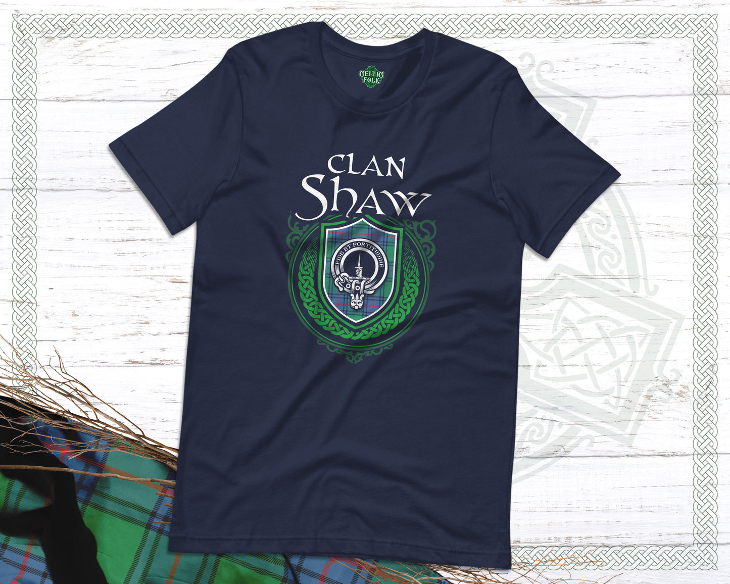 Clan Shaw Scottish Clan Badge Crest T-Shirt