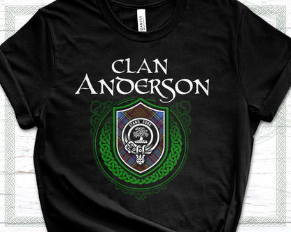 Clan Anderson Scottish Clan Badge Crest T-Shirt