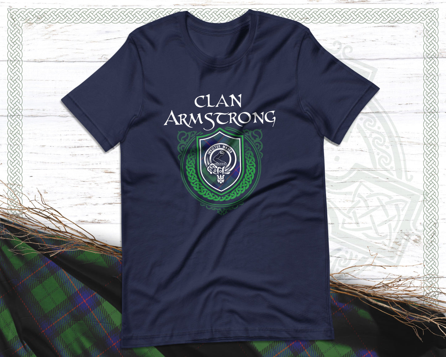 Clan Armstrong Scottish Clan Badge Crest T-Shirt