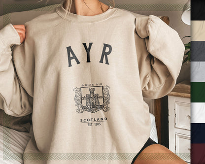 Ayr Scotland Baggy Travel Sweatshirt