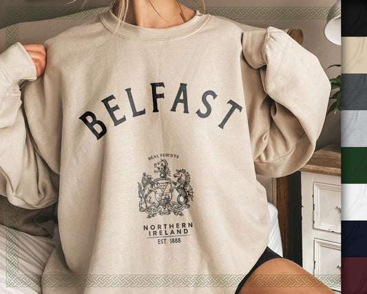 Belfast Ireland Baggy Travel Sweatshirt