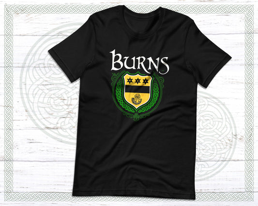 Burns Irish Family Crest T-Shirt
