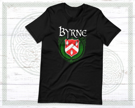 Byrne Irish Family Crest T-Shirt