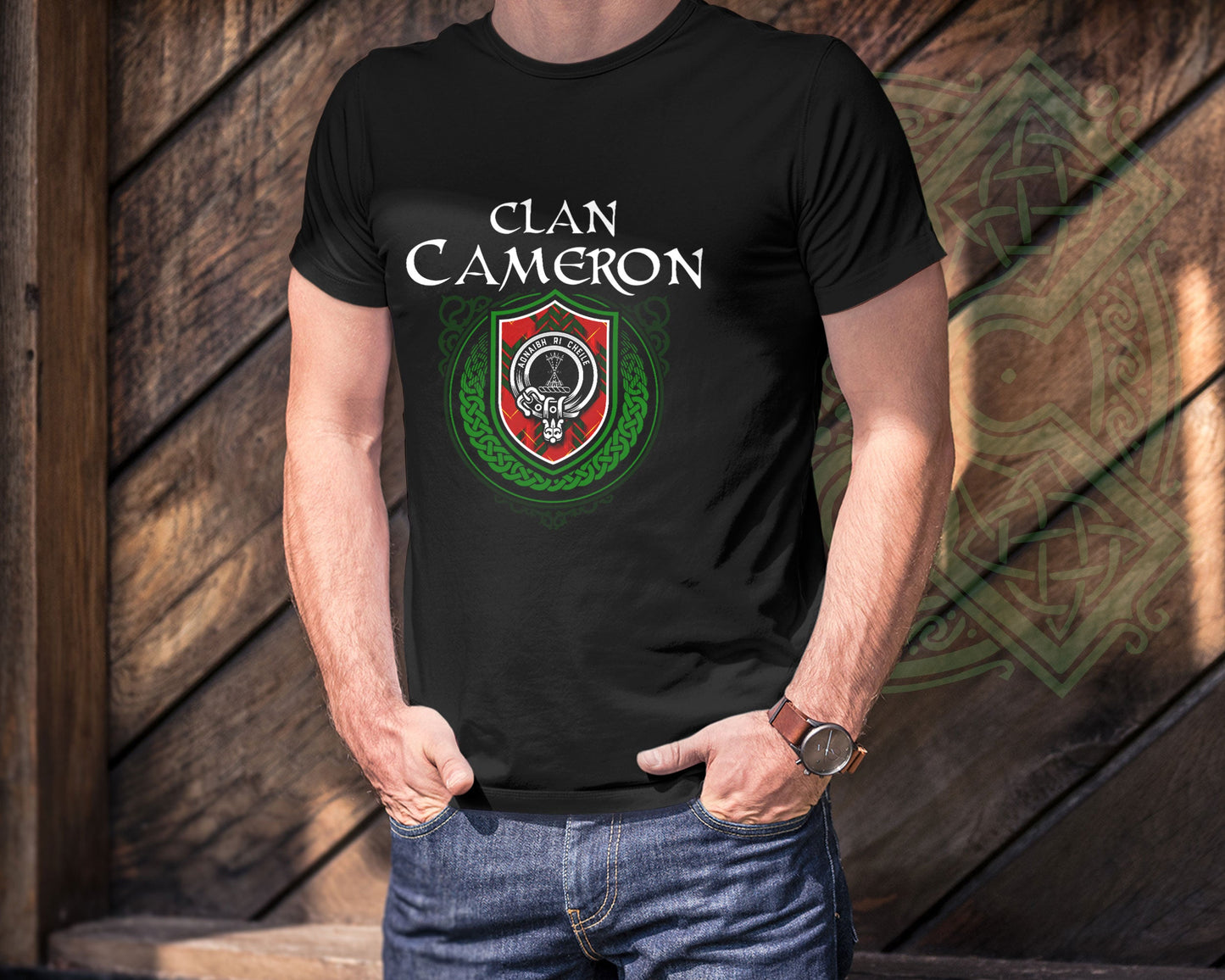 Clan Cameron Scottish Clan Badge Crest T-Shirt