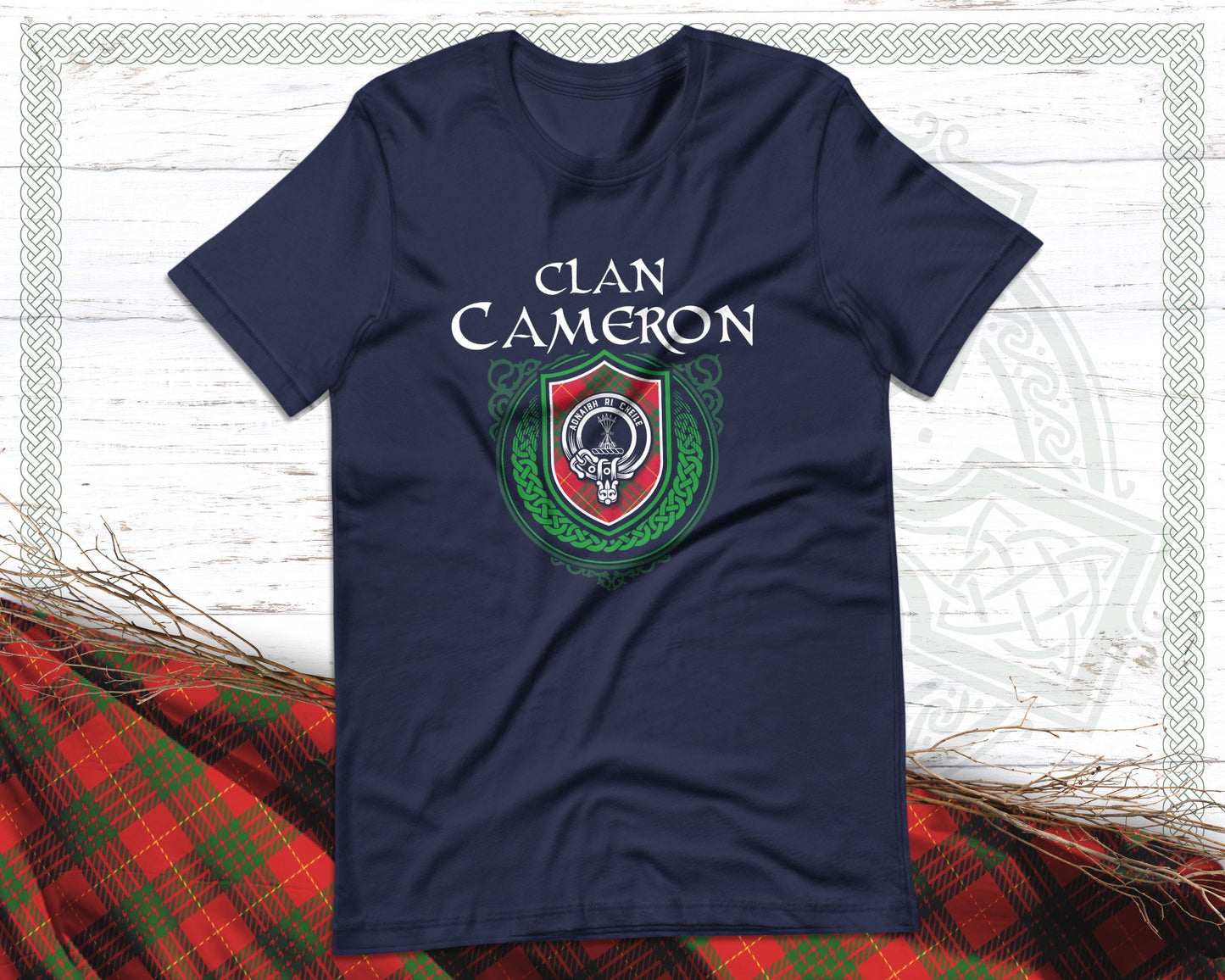 Clan Cameron Scottish Clan Badge Crest T-Shirt