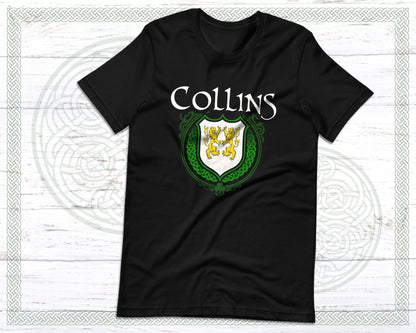 Collins Irish Family Crest T-Shirt