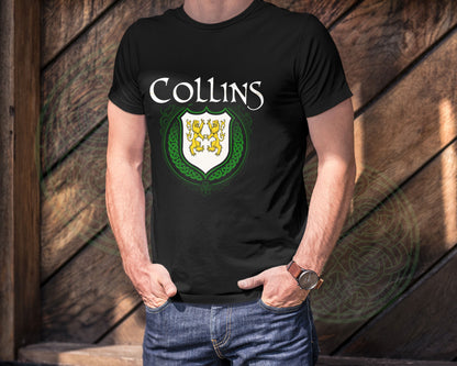 Collins Irish Family Crest T-Shirt