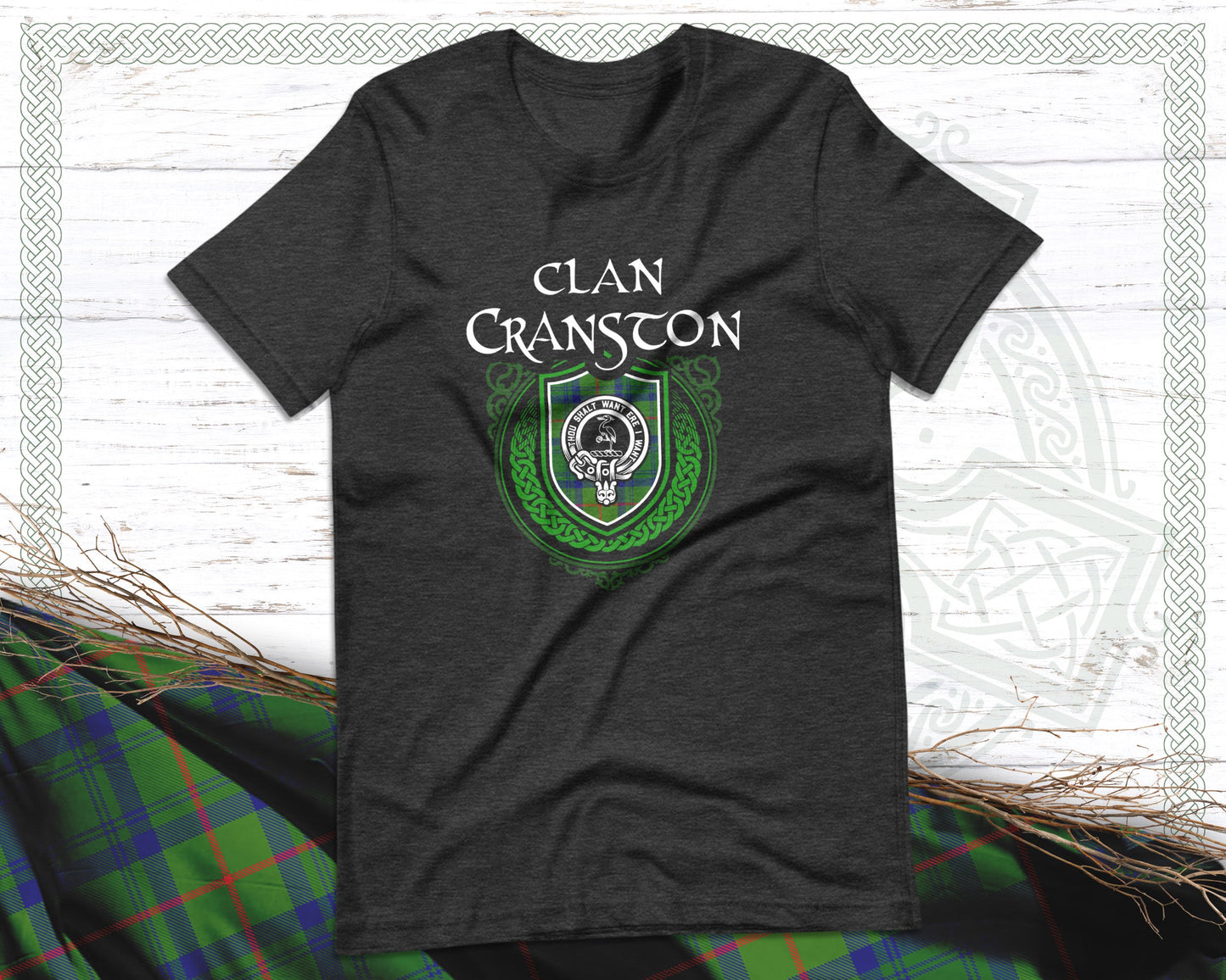 Clan Cranston Scottish Clan Badge Crest T-Shirt