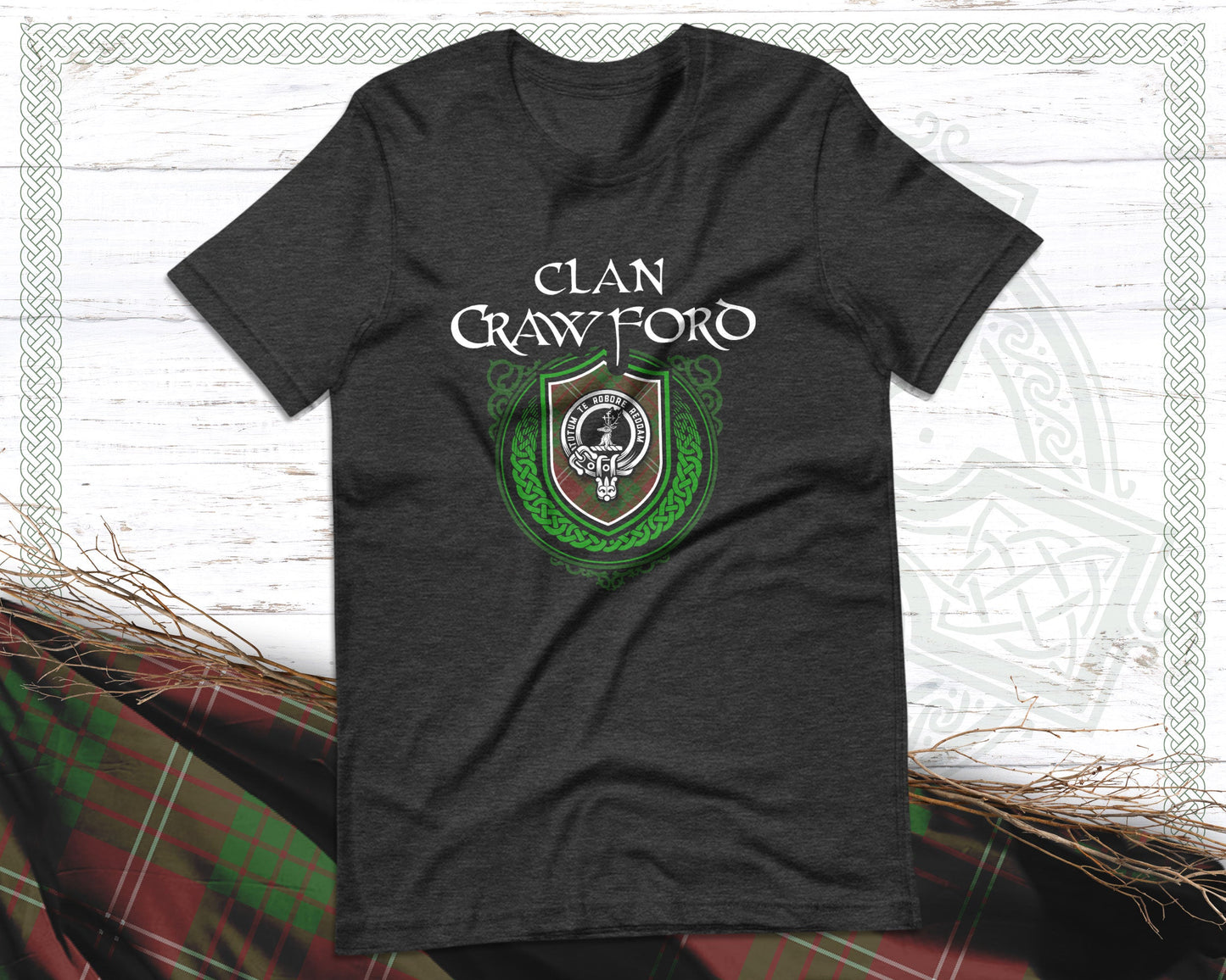 Clan Crawford Scottish Clan Badge Crest T-Shirt