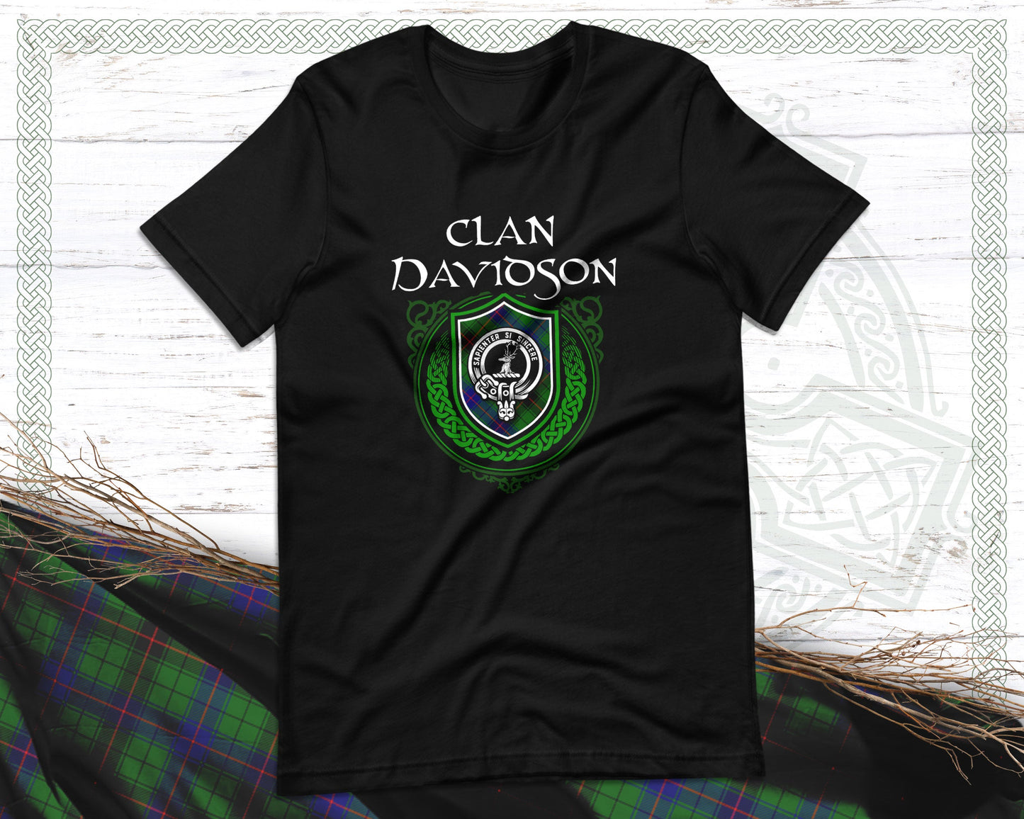 Clan Davidson Scottish Clan Badge Crest T-Shirt