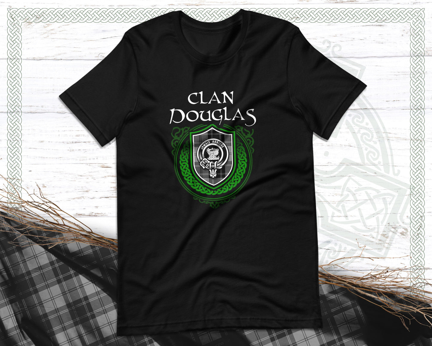 Clan Douglas Scottish Clan Badge Crest T-Shirt