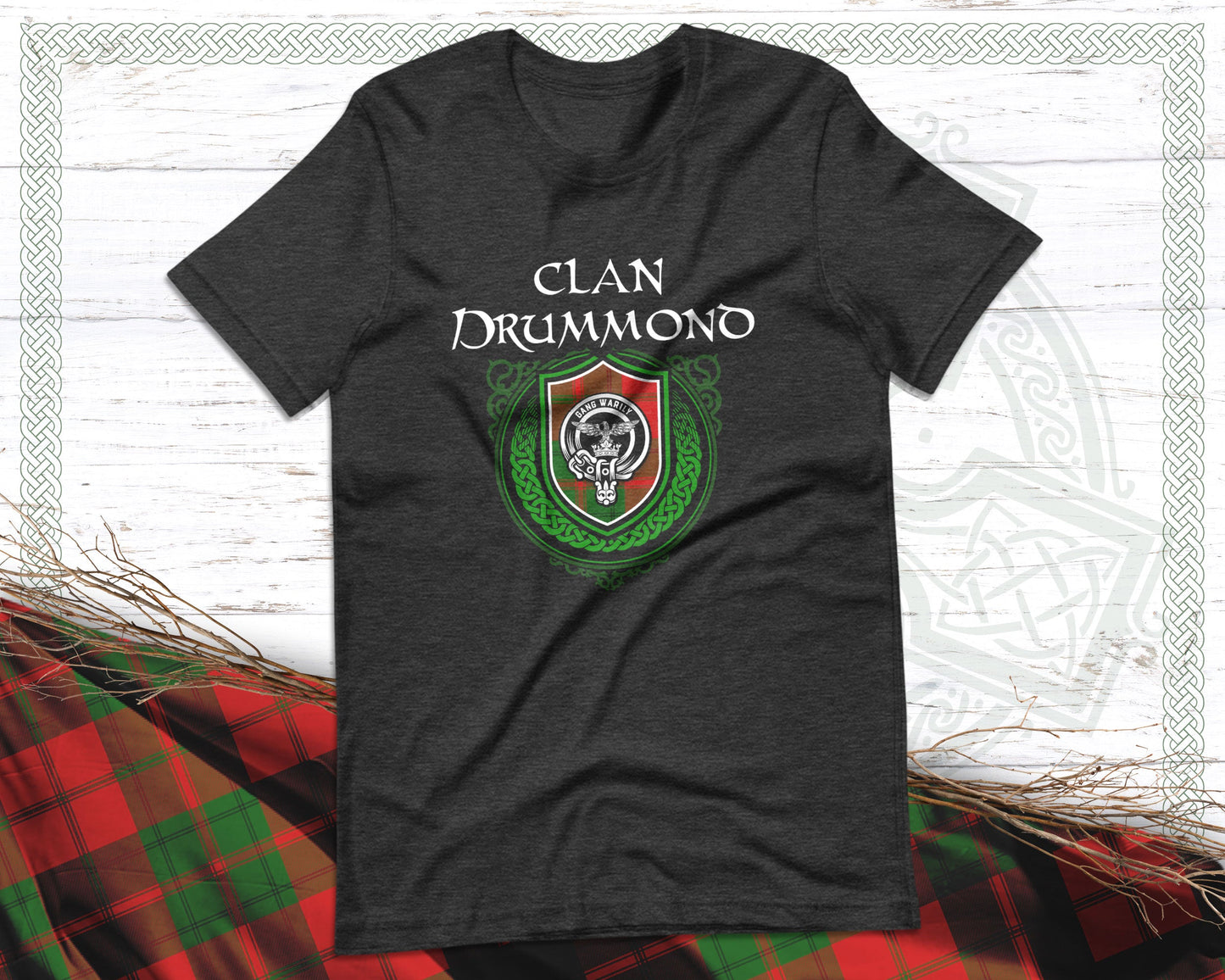 Clan Drummond Scottish Clan Badge Crest T-Shirt