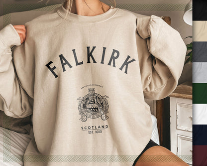 Falkirk Scotland Baggy Travel Sweatshirt