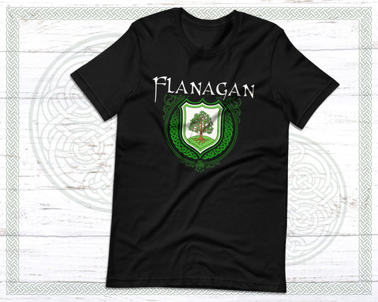 Flanagan Irish Family Crest T-Shirt