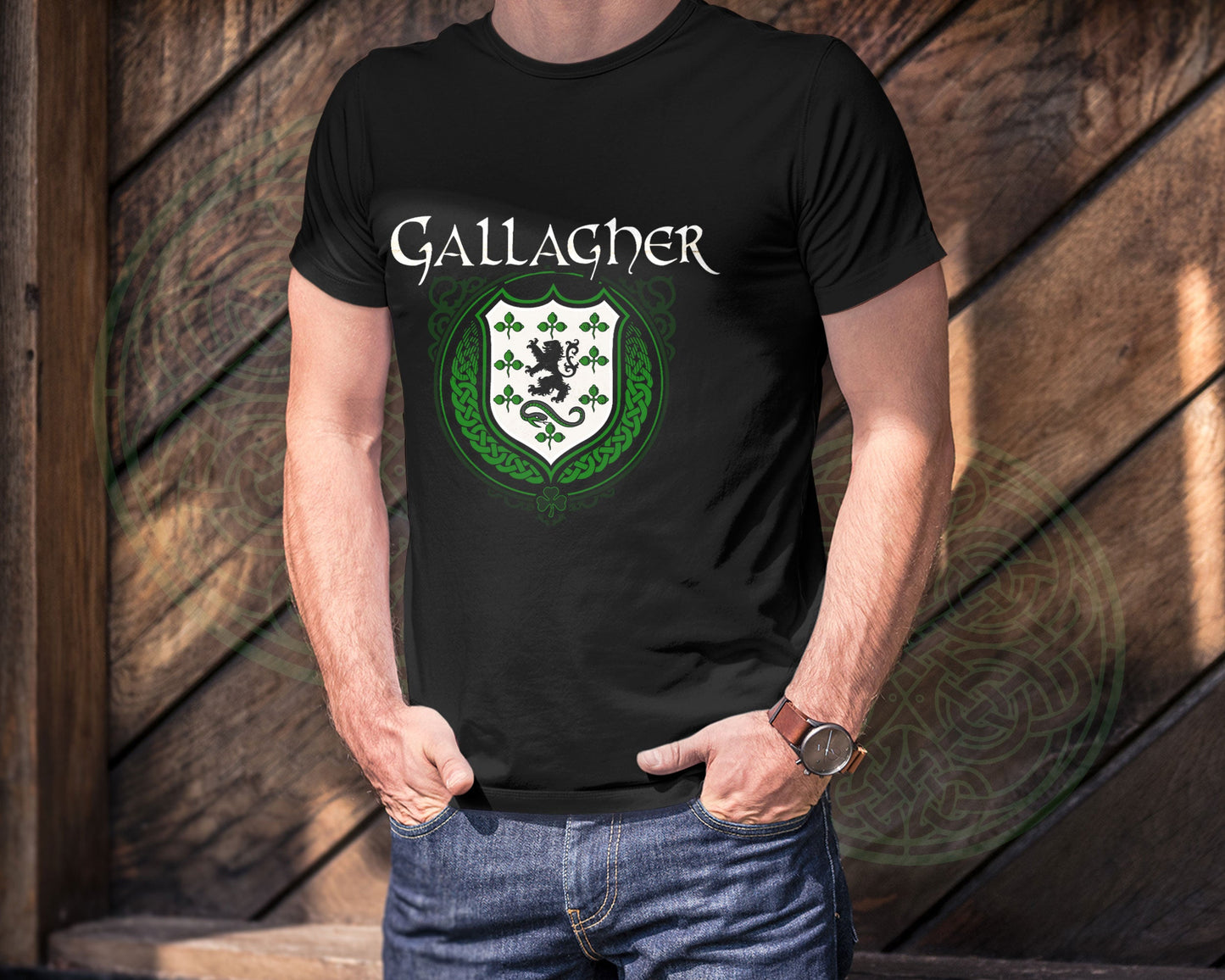 Gallagher Irish Family Crest T-Shirt