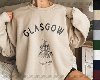 Glasgow Scotland Baggy Travel Sweatshirt