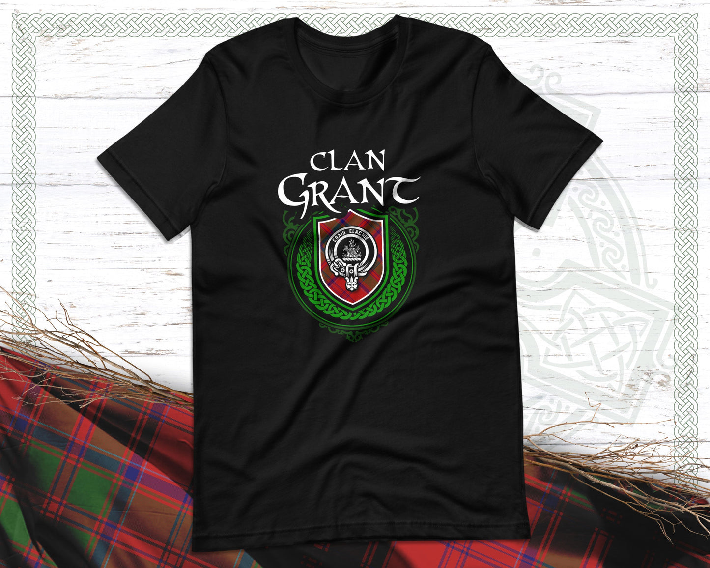 Clan Grant Scottish Clan Badge Crest T-Shirt