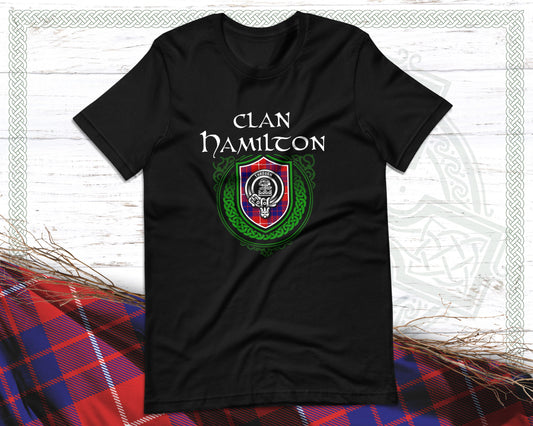 Clan Hamilton Scottish Clan Badge Crest T-Shirt