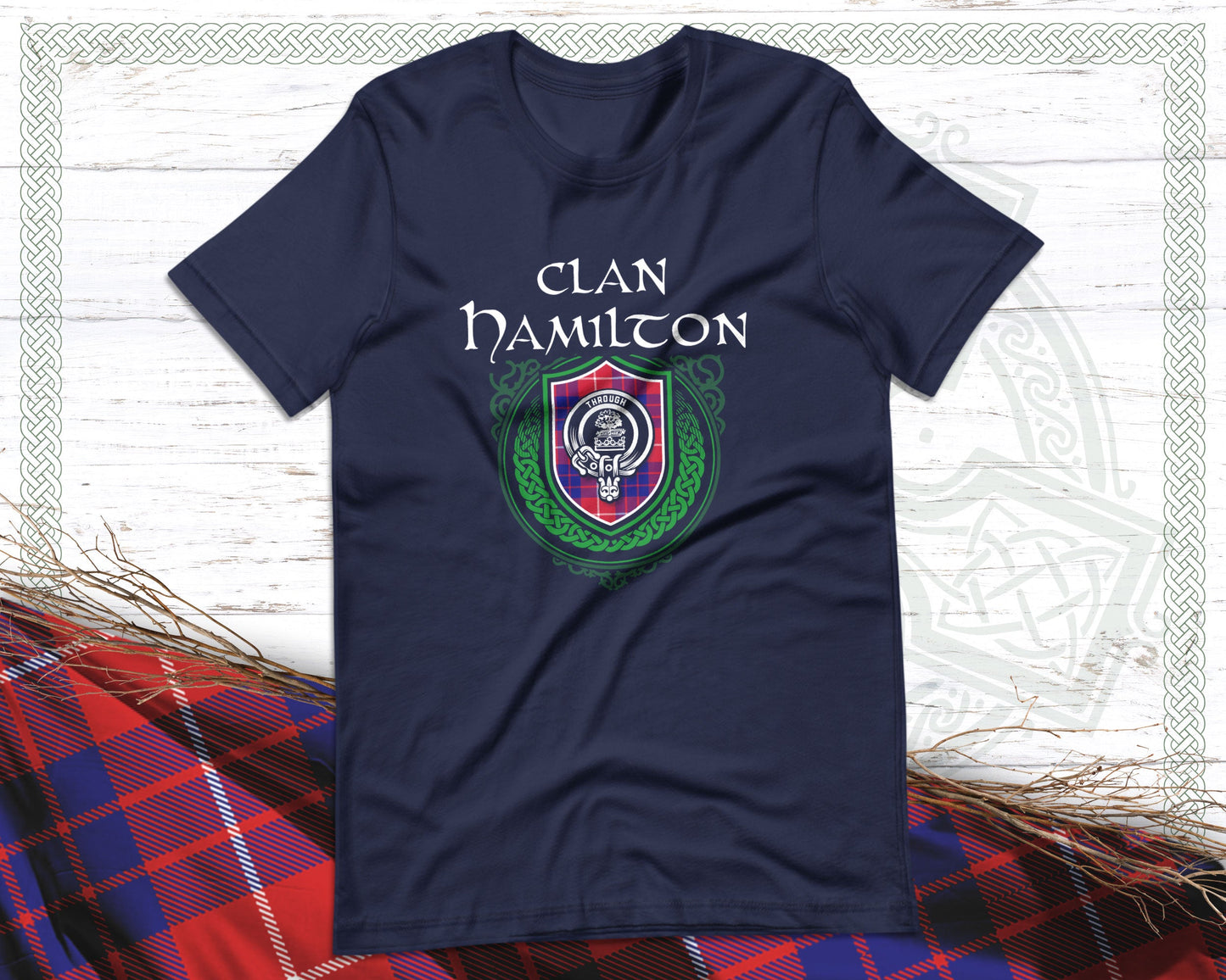 Clan Hamilton Scottish Clan Badge Crest T-Shirt