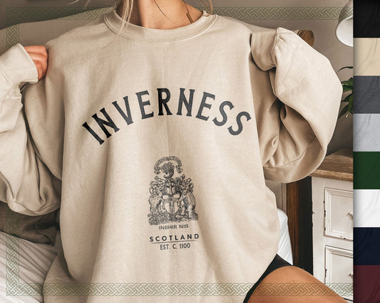 Inverness Scotland Baggy Travel Sweatshirt