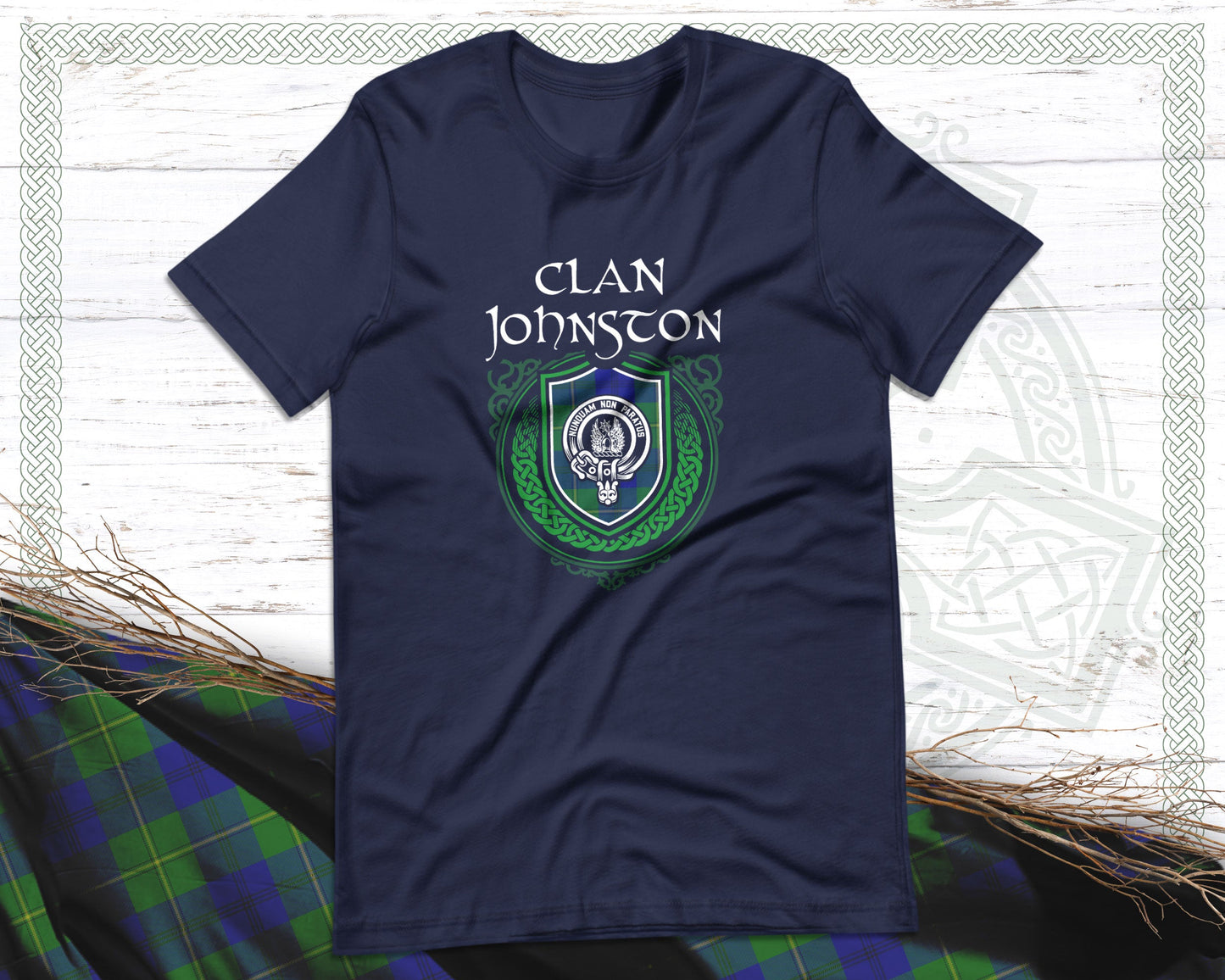 Clan Johnston Scottish Clan Badge Crest T-Shirt