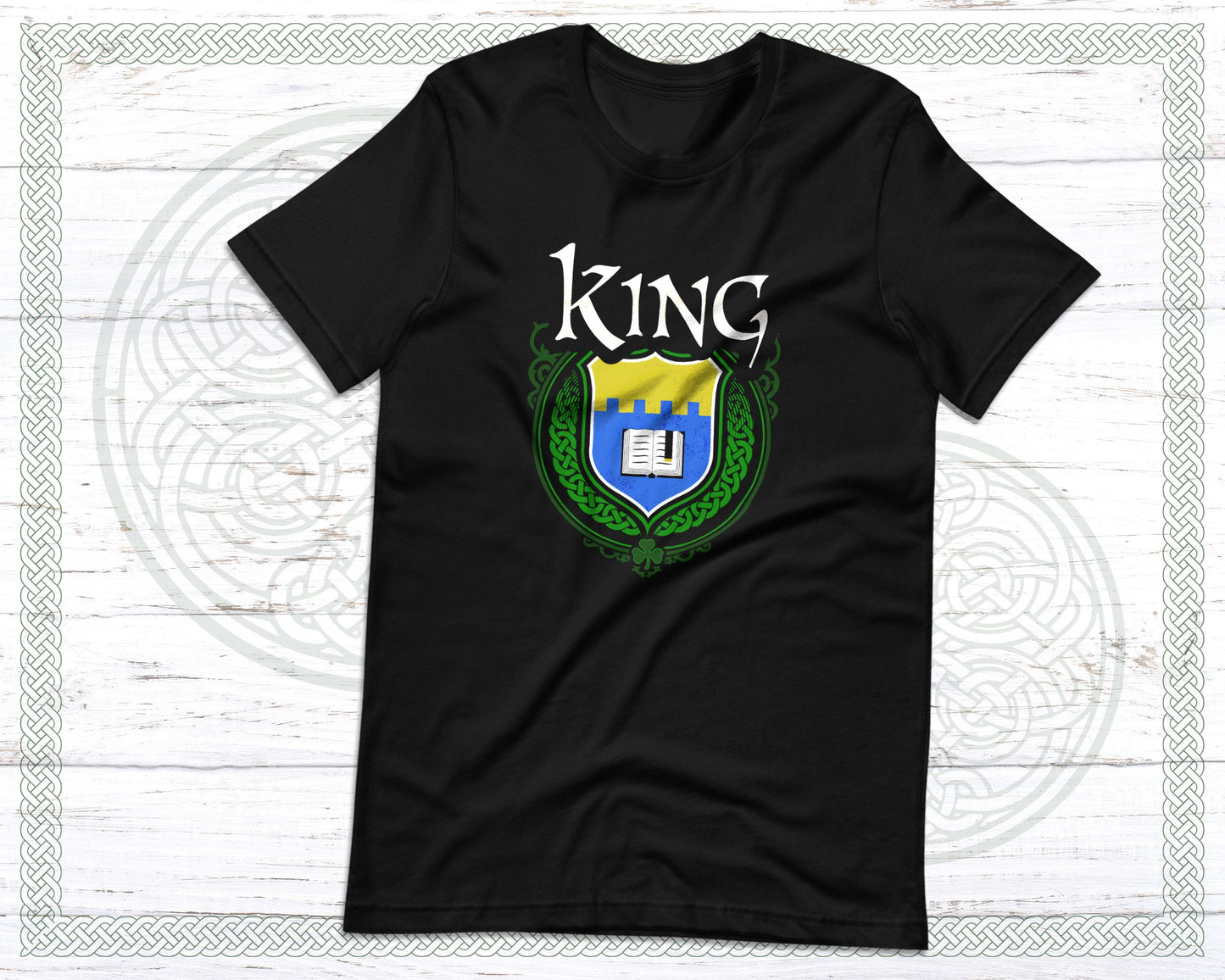 King Irish Family Crest T-Shirt