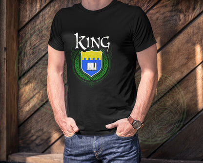 King Irish Family Crest T-Shirt