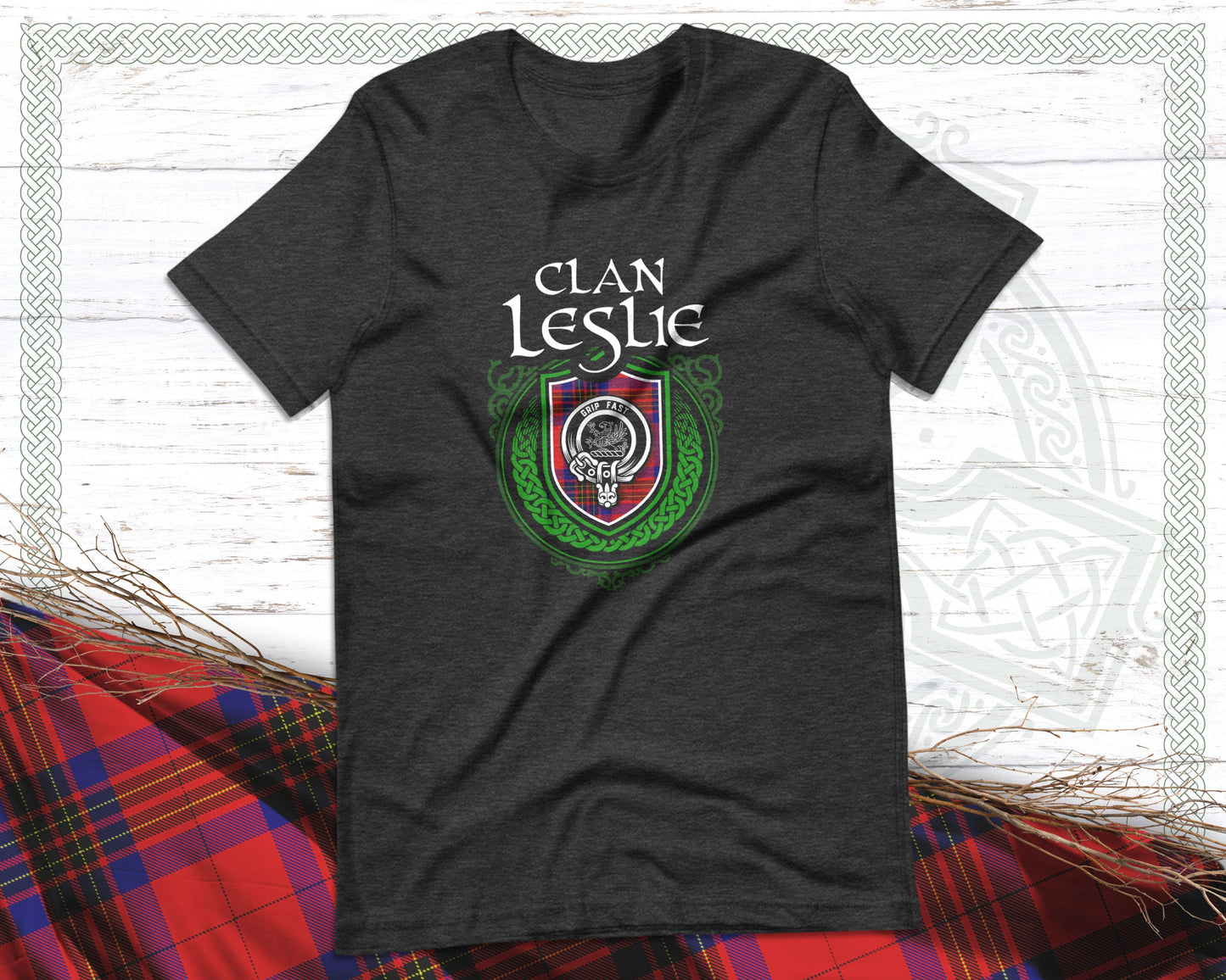 Clan Leslie Scottish Clan Badge Crest T-Shirt