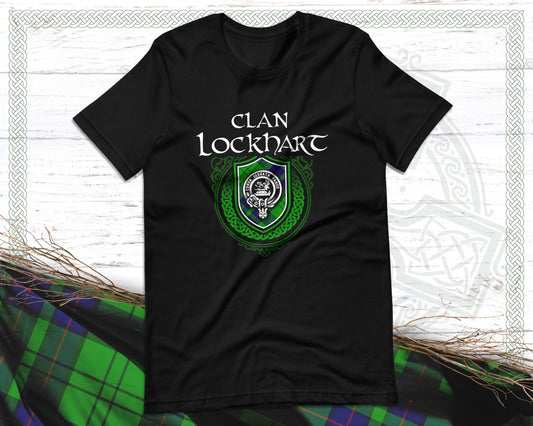 Clan Lockhart Scottish Clan Badge Crest T-Shirt