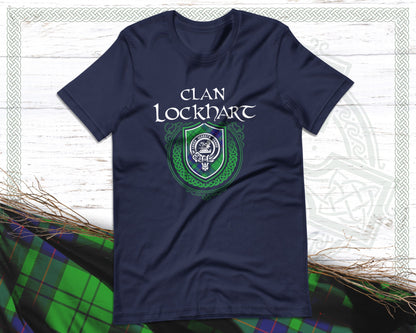 Clan Lockhart Scottish Clan Badge Crest T-Shirt