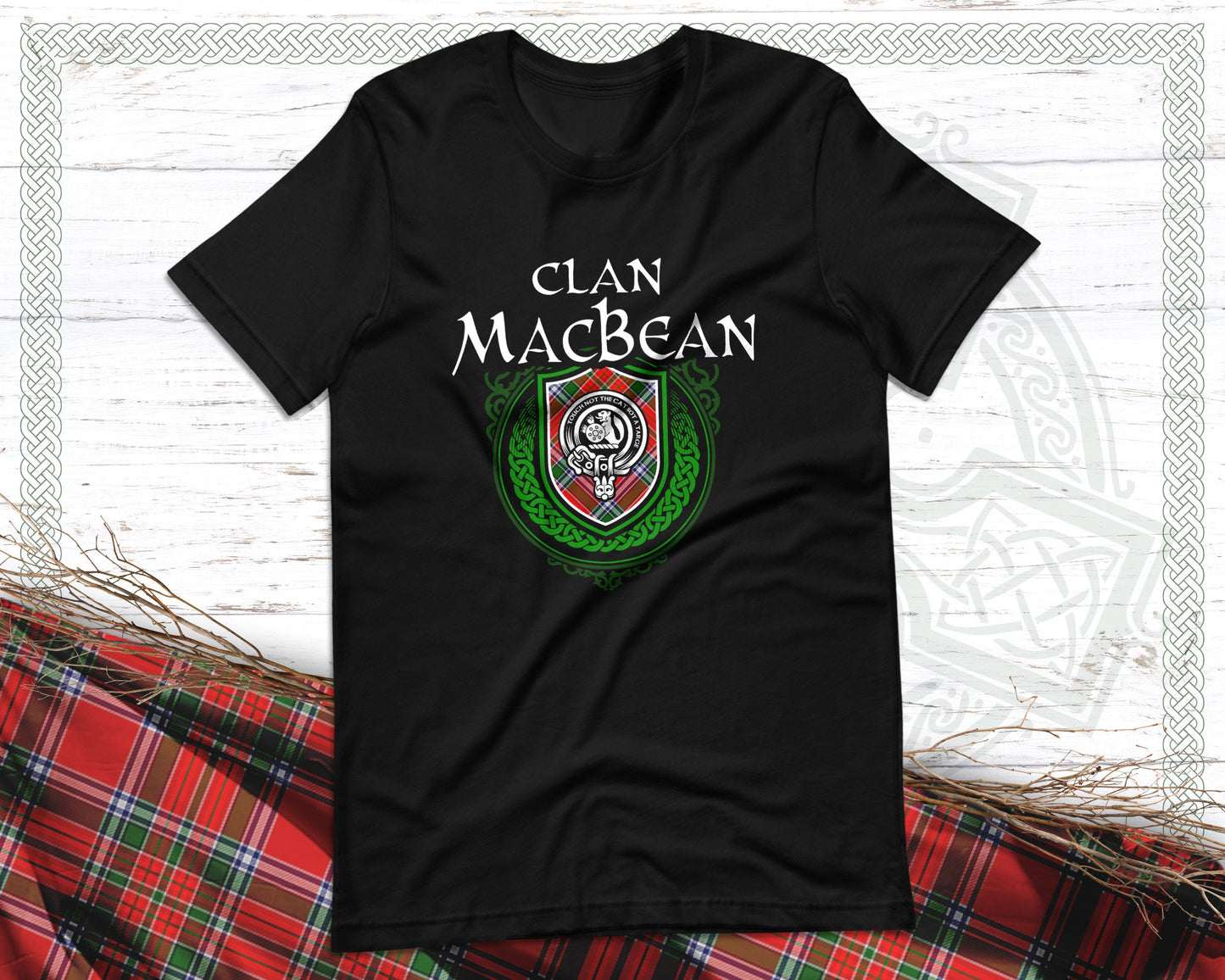 Clan MacBean Scottish Clan Badge Crest T-Shirt