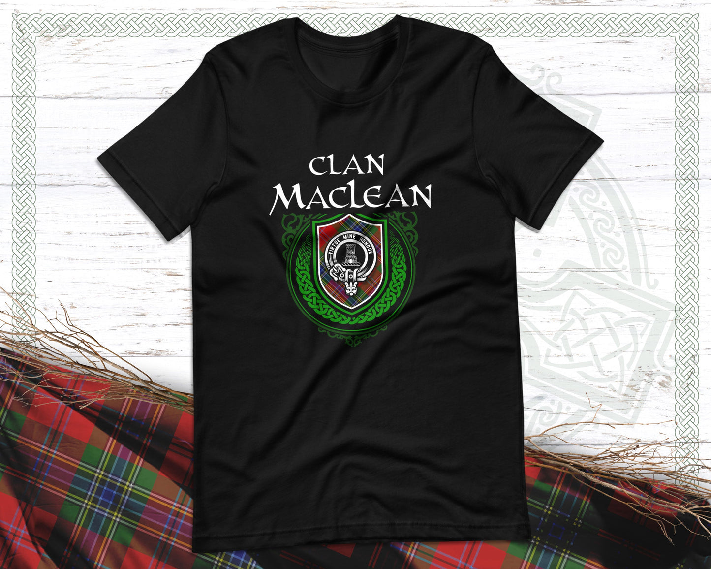 Clan MacLean Scottish Clan Badge Crest T-Shirt