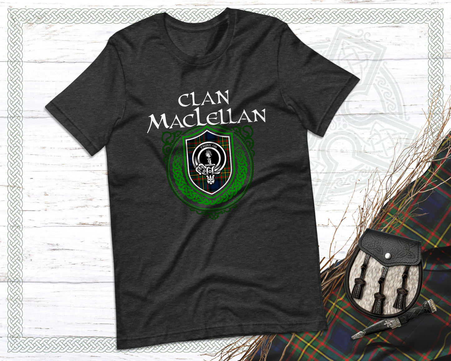 Clan MacLellan Scottish Clan Badge Crest T-Shirt