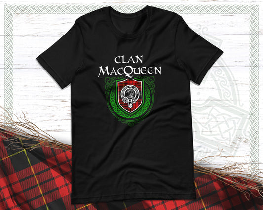 Clan MacQueen Scottish Clan Badge Crest T-Shirt