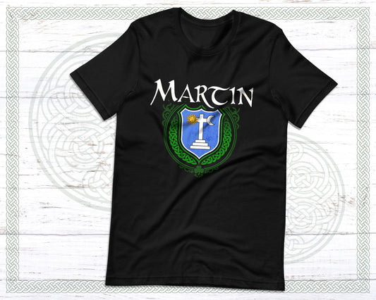 Martin Irish Family Crest T-Shirt