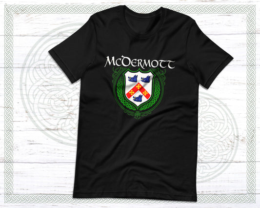 McDermott Irish Family Crest T-Shirt