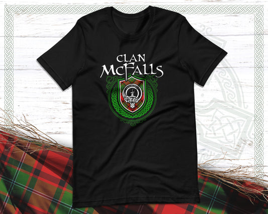 Clan McFalls Scottish Clan Badge Crest T-Shirt