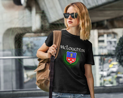 McLoughlin Irish Family Crest T-Shirt