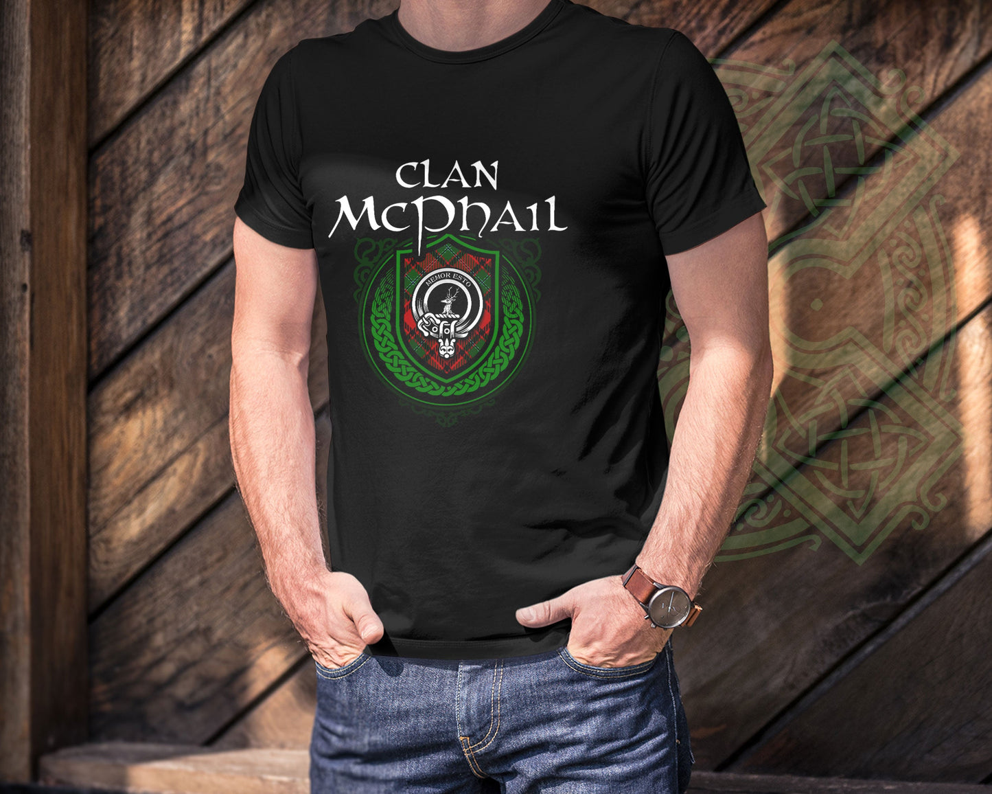 Clan McPhail Scottish Clan Badge Crest T-Shirt