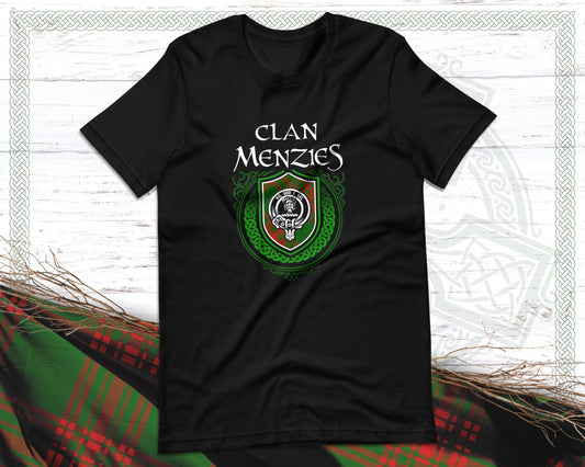 Clan Menzies Scottish Clan Badge Crest T-Shirt